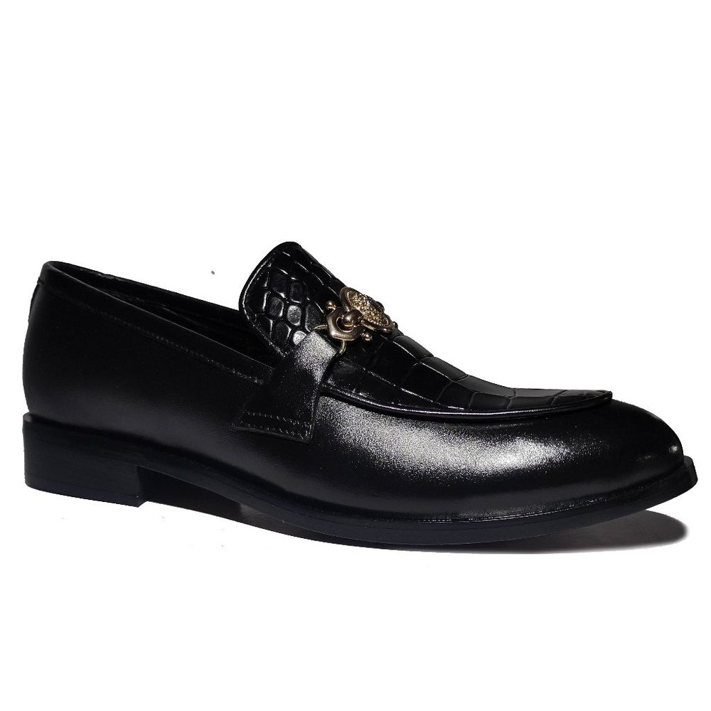 Bashwood Handmade Croc.Style Upper Leather Loafers
